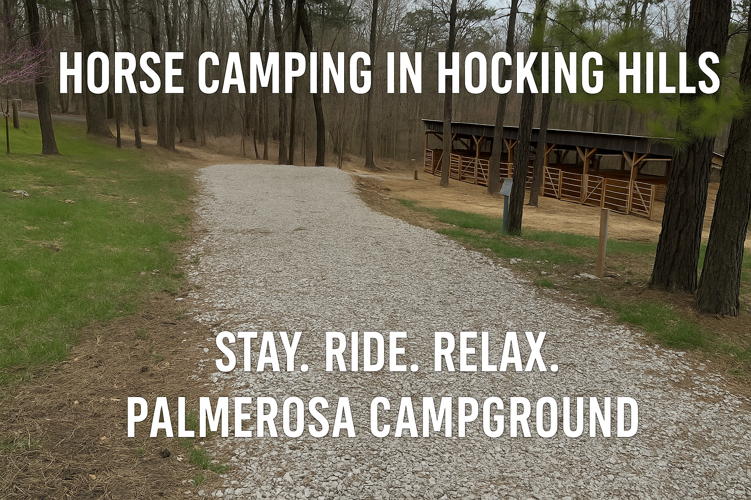 Covered Horse Stalls in the Hocking Hills